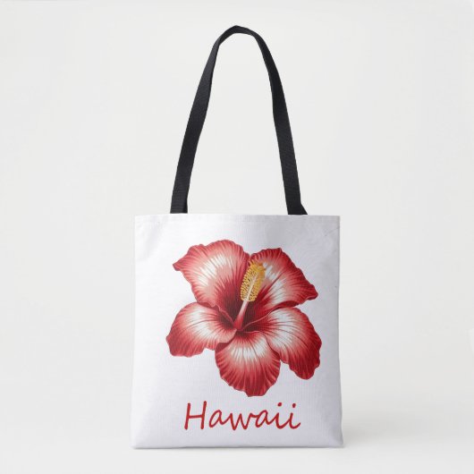 Tote Bag hibiscus d'Orange (Devant)