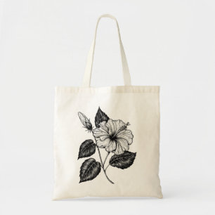 Tote Bag Hibiscus fleur II
