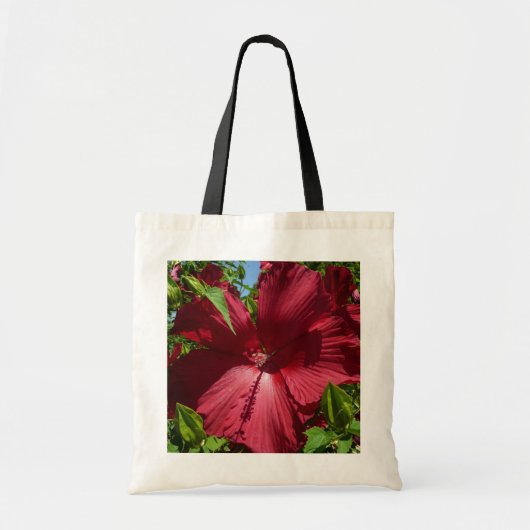 Tote Bag Hibiscus Flower and Blue Sky (Devant)