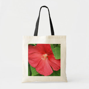 Tote Bag Hibiscus Flower Bright Magenta