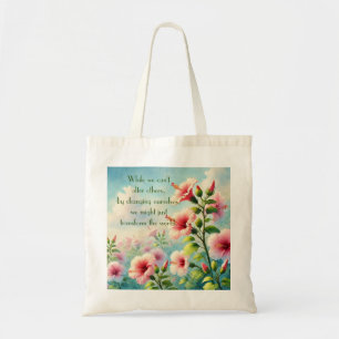 Tote Bag Hibiscus Flowers & Devis