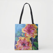 Tote Bag Hibiscus hawaïen tropical (Devant)