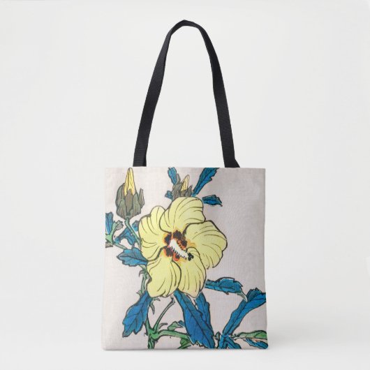 Tote Bag Hibiscus par Kōno Bairei (Devant)