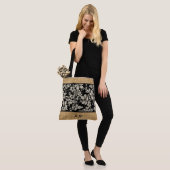 Tote Bag Hibiscus Pareau Hawaii Monogramme Beach Bag (Sur le modèle)