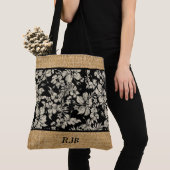 Tote Bag Hibiscus Pareau Hawaii Monogramme Beach Bag (De près)