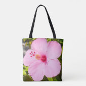 Tote Bag Hibiscus rose Fleur tropicale (Dos)