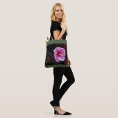 Tote Bag Hibiscus rose Fourre-tout (Sur le modèle)