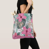 Tote Bag Hibiscus rose tropical (De près)