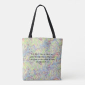 Tote Bag Hibiscus tropical Bible Verse Fourre-tout (Dos)