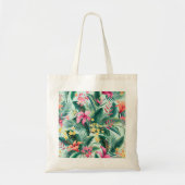 Tote Bag Hibiscus tropicaux : Motif Floral sans joint (Devant)