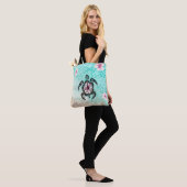 Tote Bag Hibiscus Turtle (Sur le modèle)
