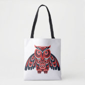 Tote Bag hibou autochtone haïda Tlingit (Devant)