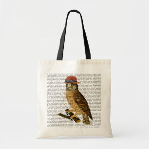 Tote Bag Hibou avec le casquette de lanceur de style de
