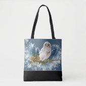 Tote Bag Hibou blanc (Devant)