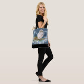 Tote Bag Hibou blanc (Sur le modèle)
