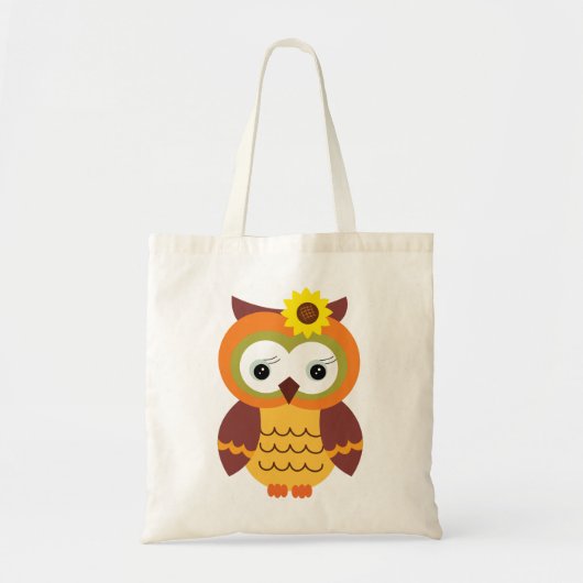 Tote Bag Hibou d'automne d'automne (Devant)