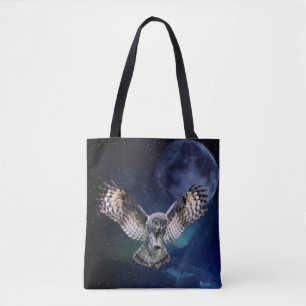 Tote Bag Hibou en vol