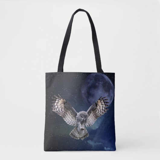 Tote Bag Hibou en vol (Devant)