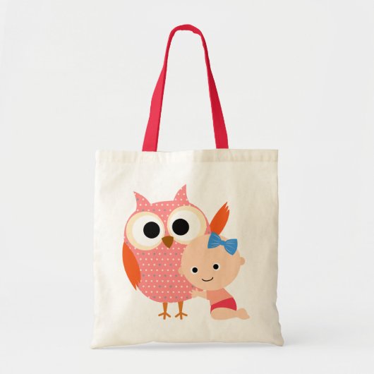 Tote Bag Hibou fait sur commande de baby (Devant)