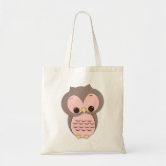 Tote Bag Hibou mignon de bébé dans le rose
