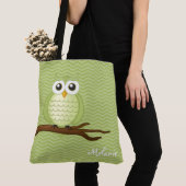 Tote Bag Hibou mignon | Personalizble (De près)