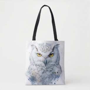 Tote Bag Hibou Portrait Animal Peinture Faune Extérieur Art