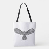 Tote Bag Hibou Zendoodle 2 de vol (Dos)