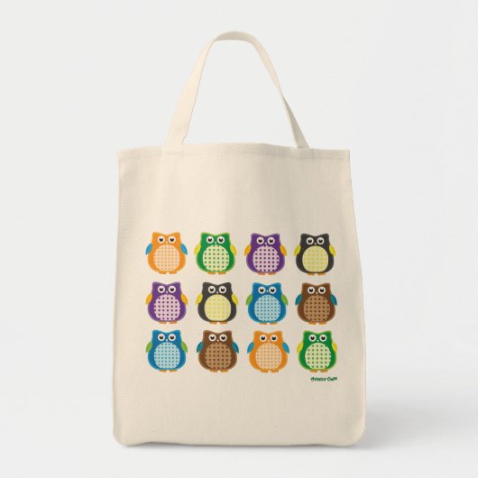 Tote Bag Hiboux modelés (Devant)