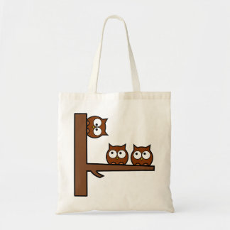 Tote Bag Hiboux originaux autour de la courbure