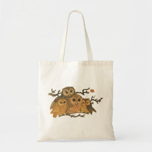 Tote Bag Hiboux vintages Fourre-tout