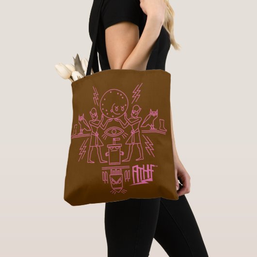 Tote Bag Hiéroglyphes de la force de la faim des Ados d'Aqu (De près)