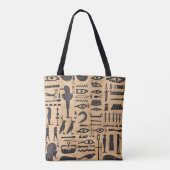 Tote Bag Hiéroglyphes égyptiens (Dos)