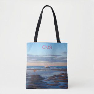 Tote Bag Higgins Beach Zen Ocean Sunrise Nom rose