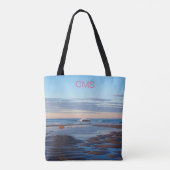 Tote Bag Higgins Beach Zen Ocean Sunrise Nom rose (Dos)
