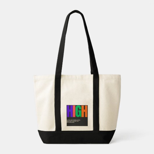 Tote Bag High-Resolution Abstract Art (Dos)