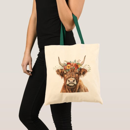 Tote Bag Highland Cow (Devant (produit))