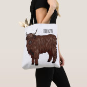 Tote Bag Highland cow (De près)