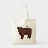 Tote Bag Highland cow (Devant)