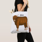 Tote Bag Highland cow (De près)