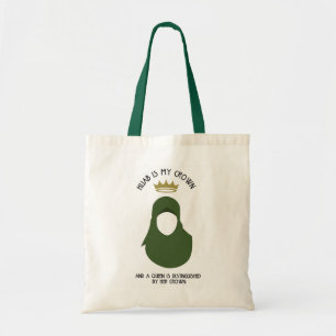 Tote Bag Hijab est ma couronne - HIJAB - AVO - SANS VISAGE