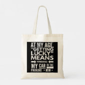 Tote Bag Hilarious Plus De Soixante 60e Anniversaire Saying (Dos)