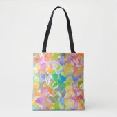 Tote Bag Hip Colorful Vibrant Summer Paint SplatMotif (Devant)