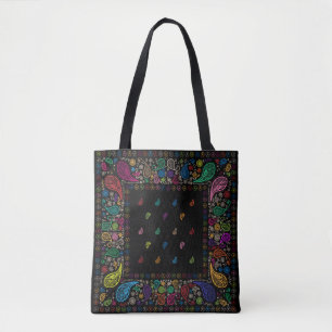 Tote Bag Hippie Paisley
