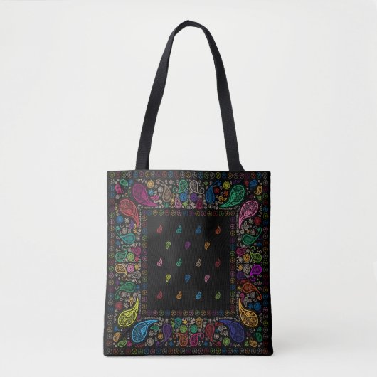 Tote Bag Hippie Paisley (Devant)