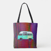 TOTE BAG HIPPIE VAN COLORÉ FOURRE-TOUT PURSE (Dos)