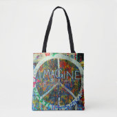 Tote Bag Hippie Wall Art (Devant)