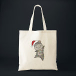 Tote Bag Hippo Merry Christmas Winter Animals Hippos Adult<br><div class="desc">L'hippo à la douceur avec des lumières claires. Animaux amusants avec des cadeaux et de la neige aux vacances. Aussi drôle pour Noël en juillet. Les hippopotames sont des animaux sucrés,  parfaits pour Noël.</div>