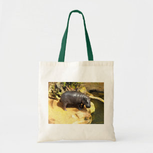 Tote Bag Hippo profitant du soleil de printemps