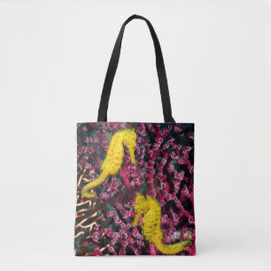 Tote Bag Hippocampe commun Taeniopterus de l'hippocampe