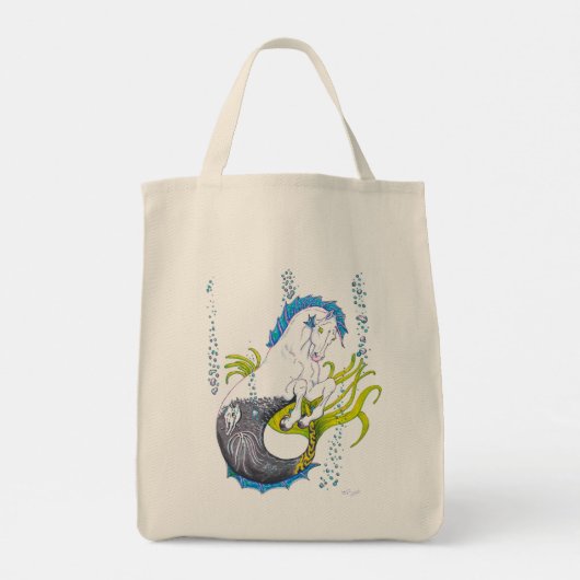 Tote Bag Hippocampe (crâne) (Dos)